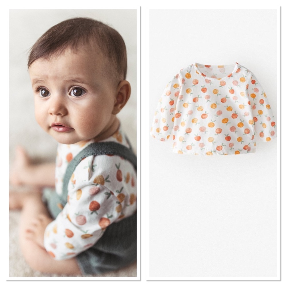 Zara Mini set of 2 long sleeve shirts